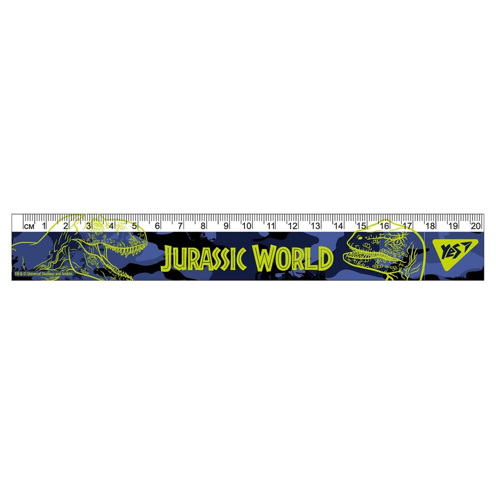 Лінійка Yes 20 см Jurassic World 370583