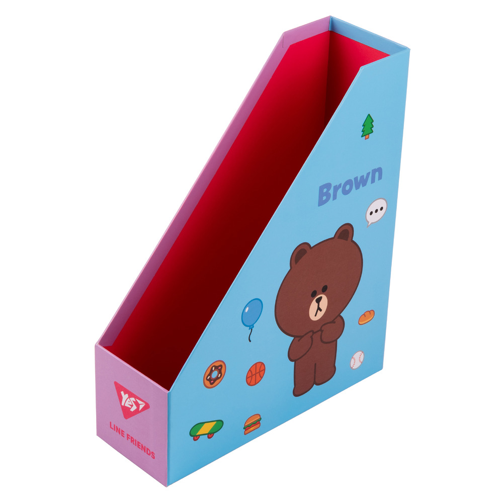 Лоток для документів Yes Line Friends вертикальний картон 450105. Фото 2