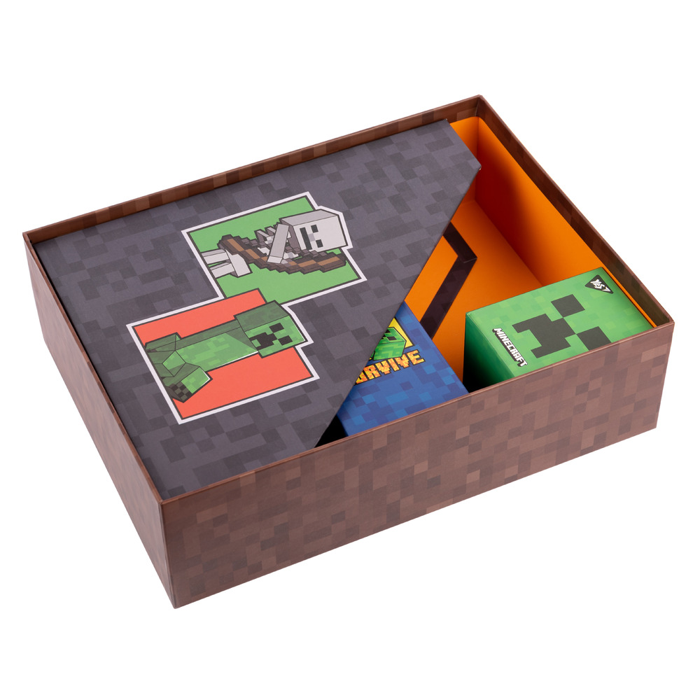 Настільний органайзер у наборі YES Minecraft картонний, 4 предмети 450108. Фото 4