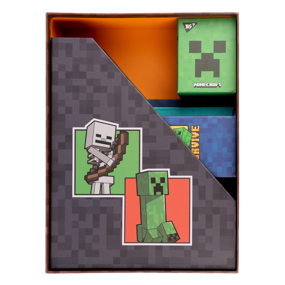 Настільний органайзер у наборі YES Minecraft картонний, 4 предмети 450108. Фото 3