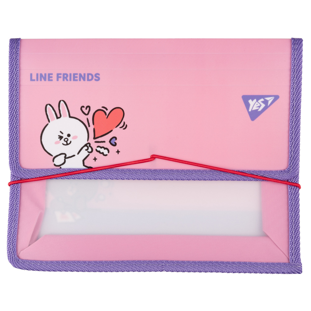 Папка для зошитів Yes на резинці пластикова Line Friends Cony В5 492210