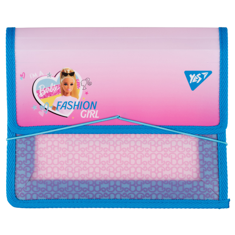 Папка для зошитів Yes пластикова на резинці Barbie рожевий В5 492211