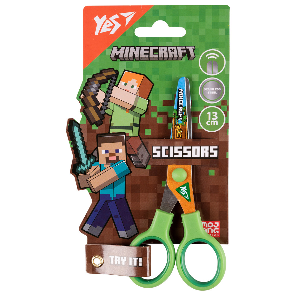 Ножиці Yes Minecraft 13 см з принтом на лезі 480440