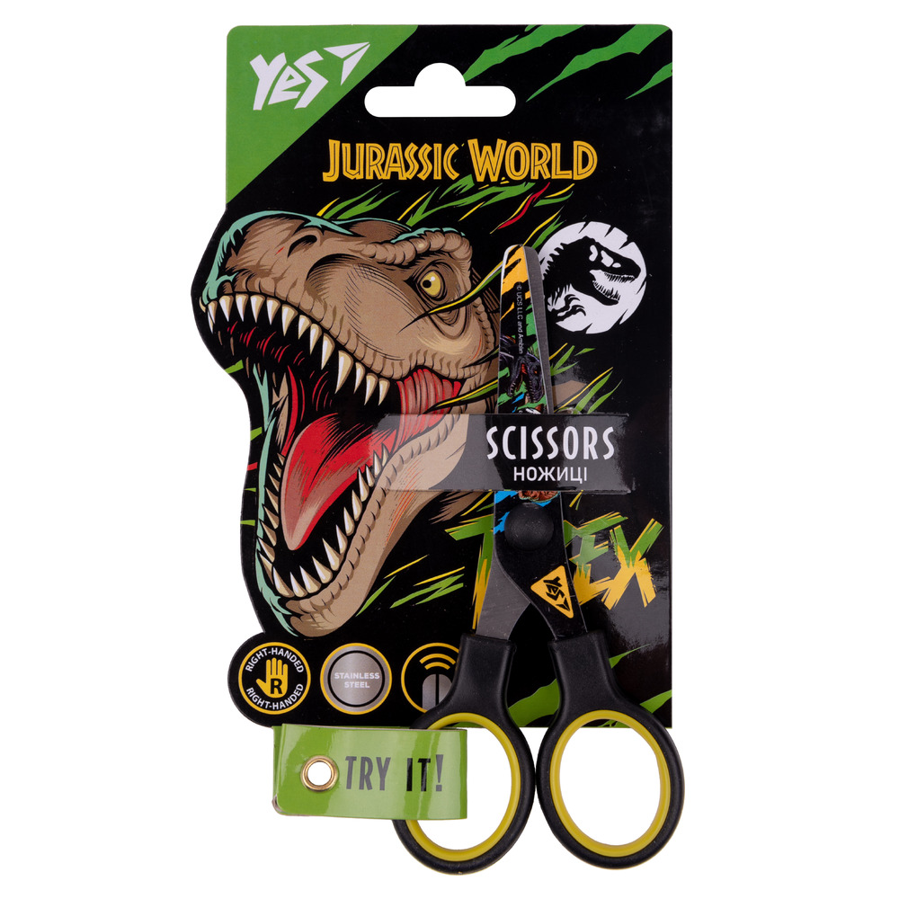 Ножиці Yes Jurassic World 13 см з принтом на лезі 480418
