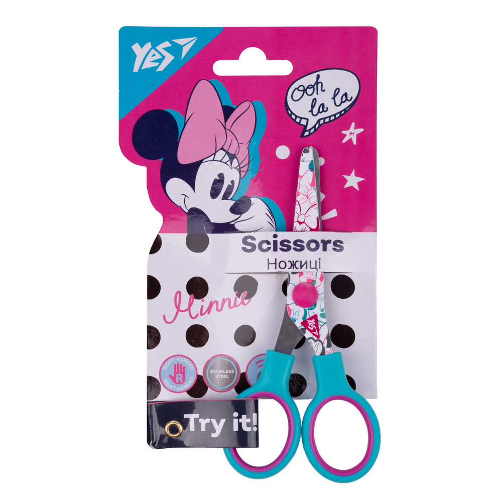 Ножиці Yes Minnie Mouse 13 см з принтом на лезі 480416