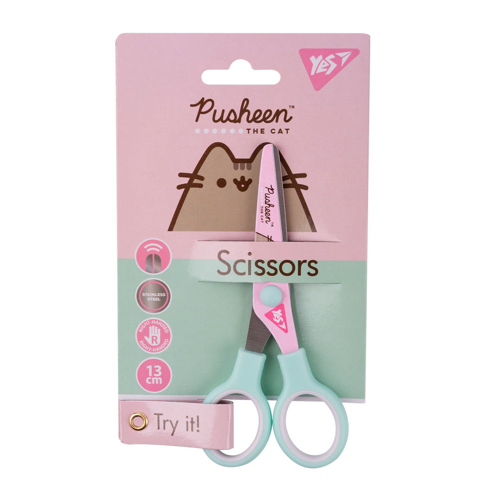Ножиці Yes Pusheen 13 см з принтом на лезі 480410