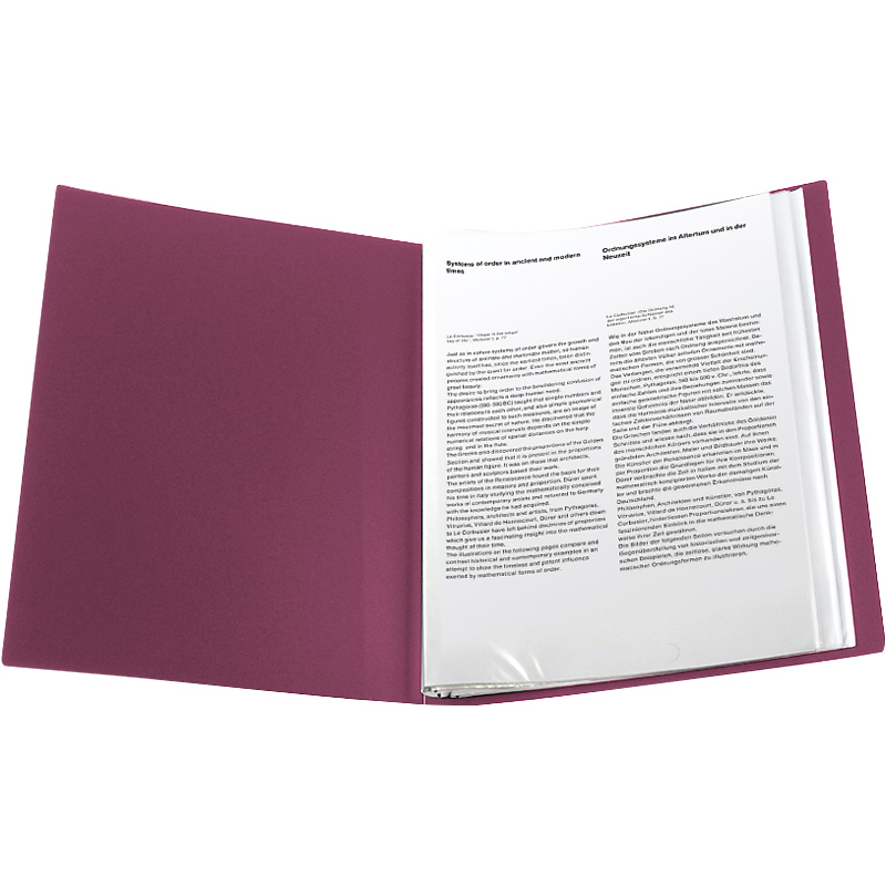 Дисплей-книга Axent 1040-04-A, А4, 40 файлiв, бордова. Фото 3