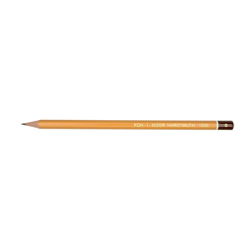 Олівець графітний Koh-i-Noor B шестигранний 1500.B
