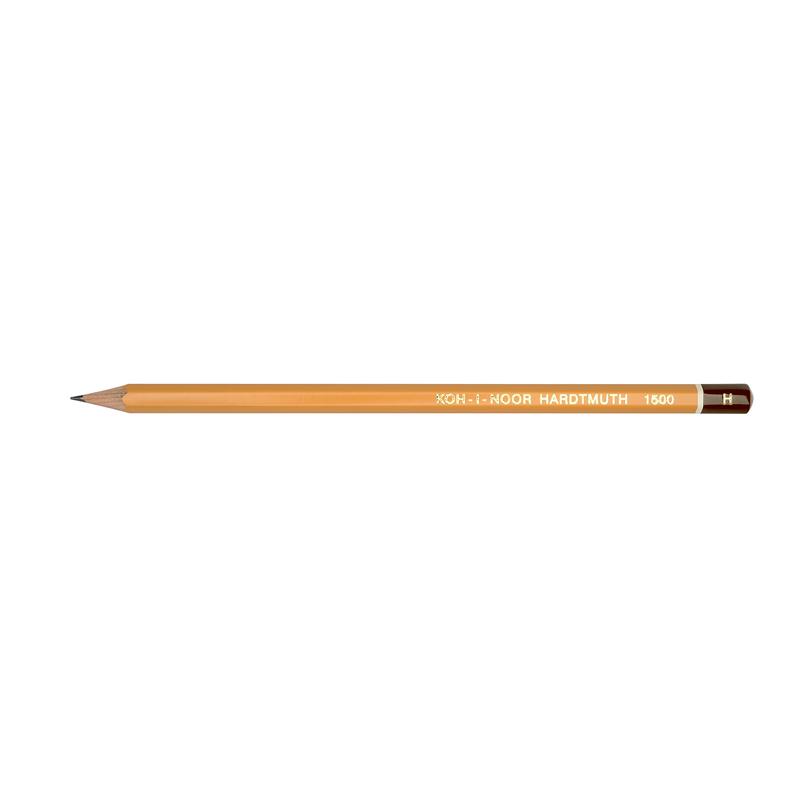 Олівець графітний Koh-i-Noor H шестигранний 1500.H