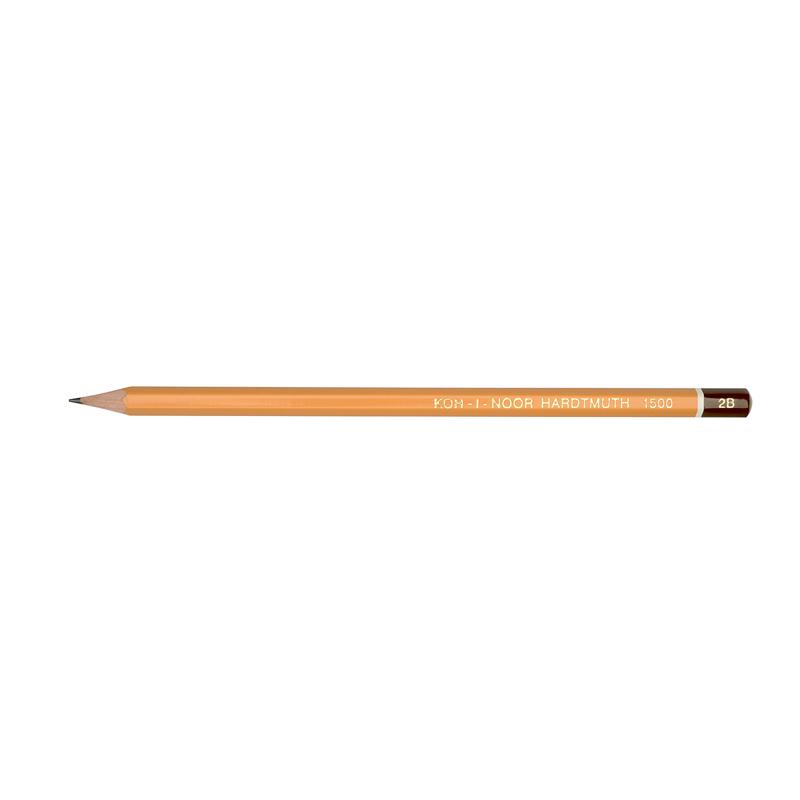 Олівець графітний Koh-i-Noor 2B шестигранний 1500.2B