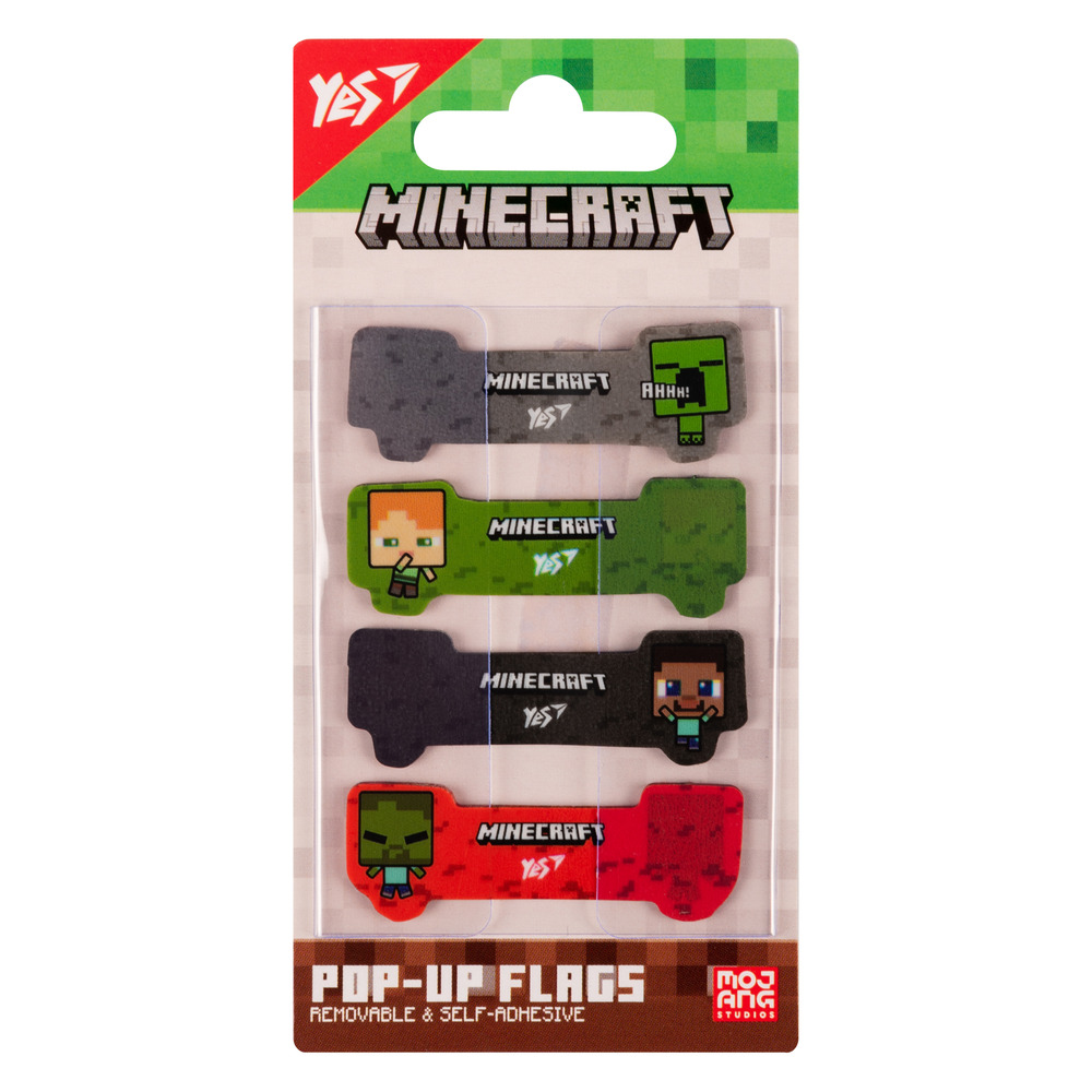 Закладки Pop-up Yes Minecraft пластик 80 шт 170427