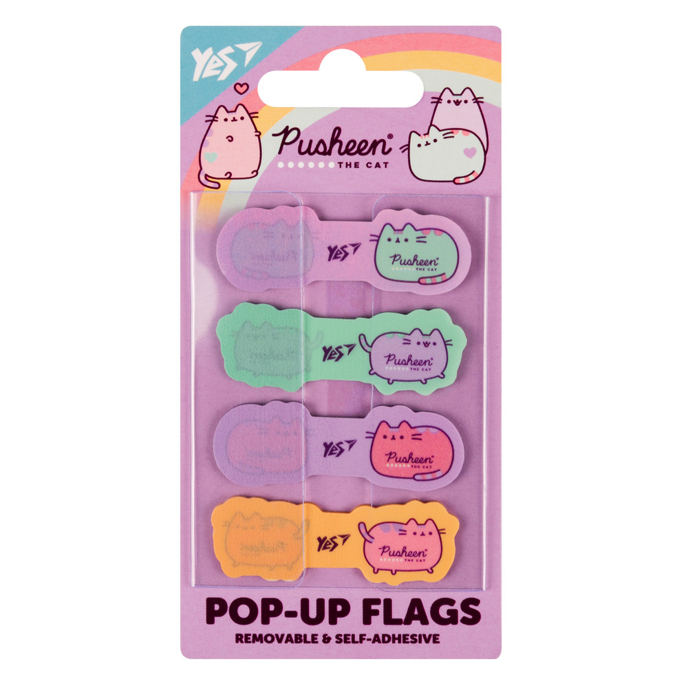 Закладки Pop-up Yes Pusheen пластик 80 шт 170426
