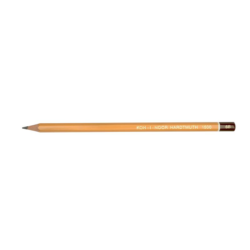 Олівець графітний Koh-i-Noor 6B шестигранний 1500.6B
