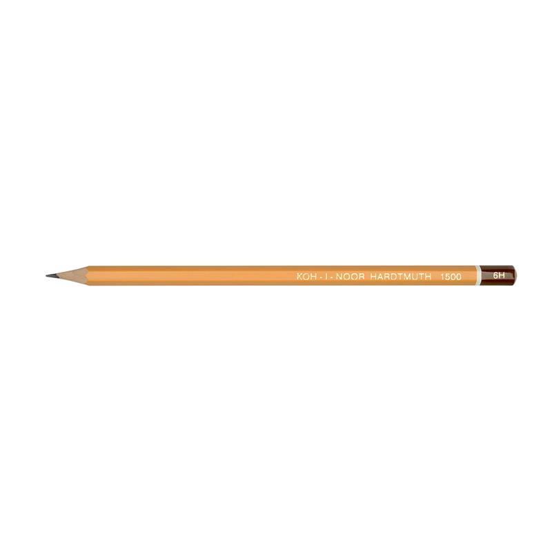 Олівець графітний 1500 Koh-i-Noor 6H шестигранний 1500.6H