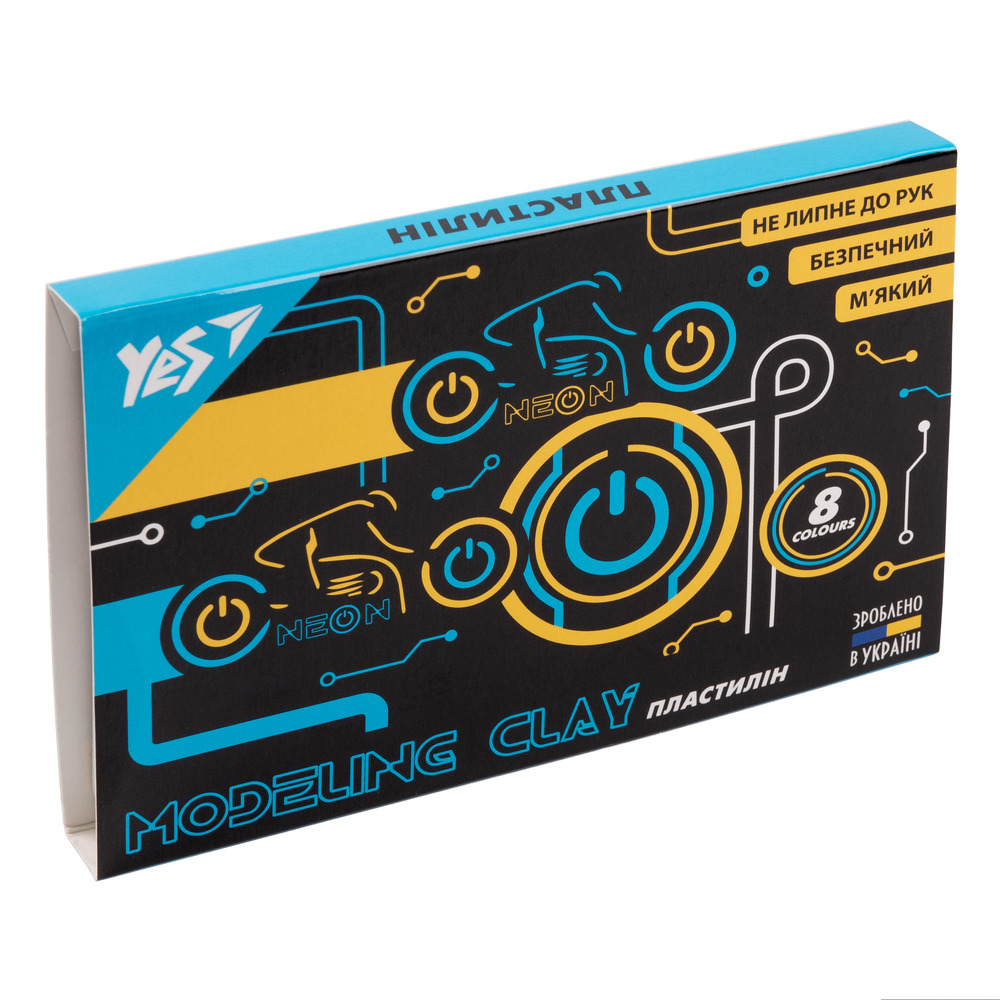 Пластилін Yes Ultrex 8 кольорів 160 г 540615