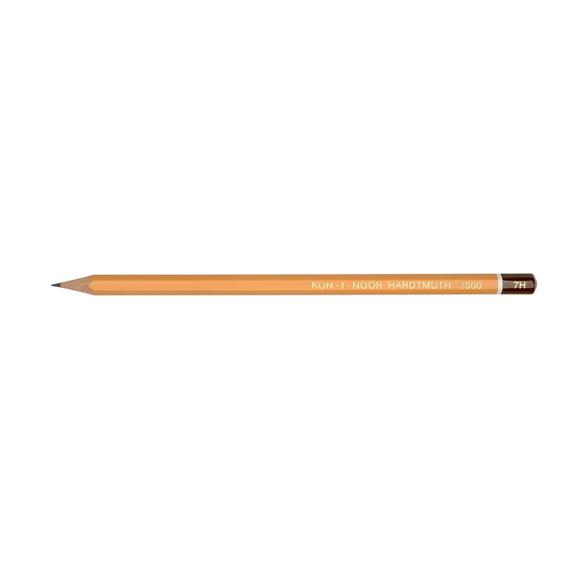 Олівець графітний 1500 Koh-i-Noor 7H шестигранний 1500.7H