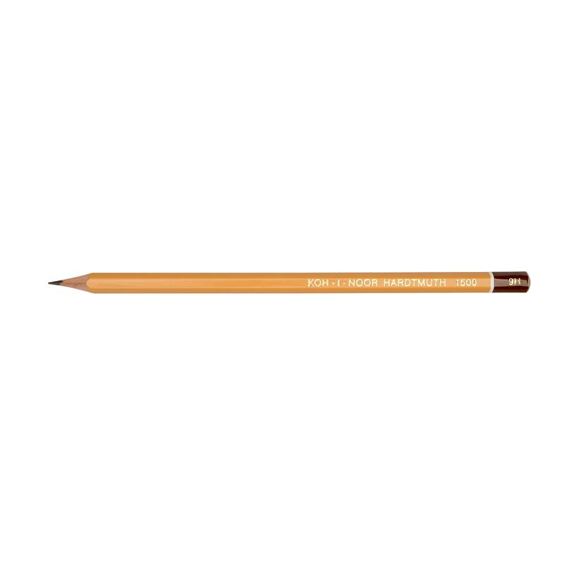 Олівець графітний 1500 Koh-i-Noor 9H шестигранний 1500.9H