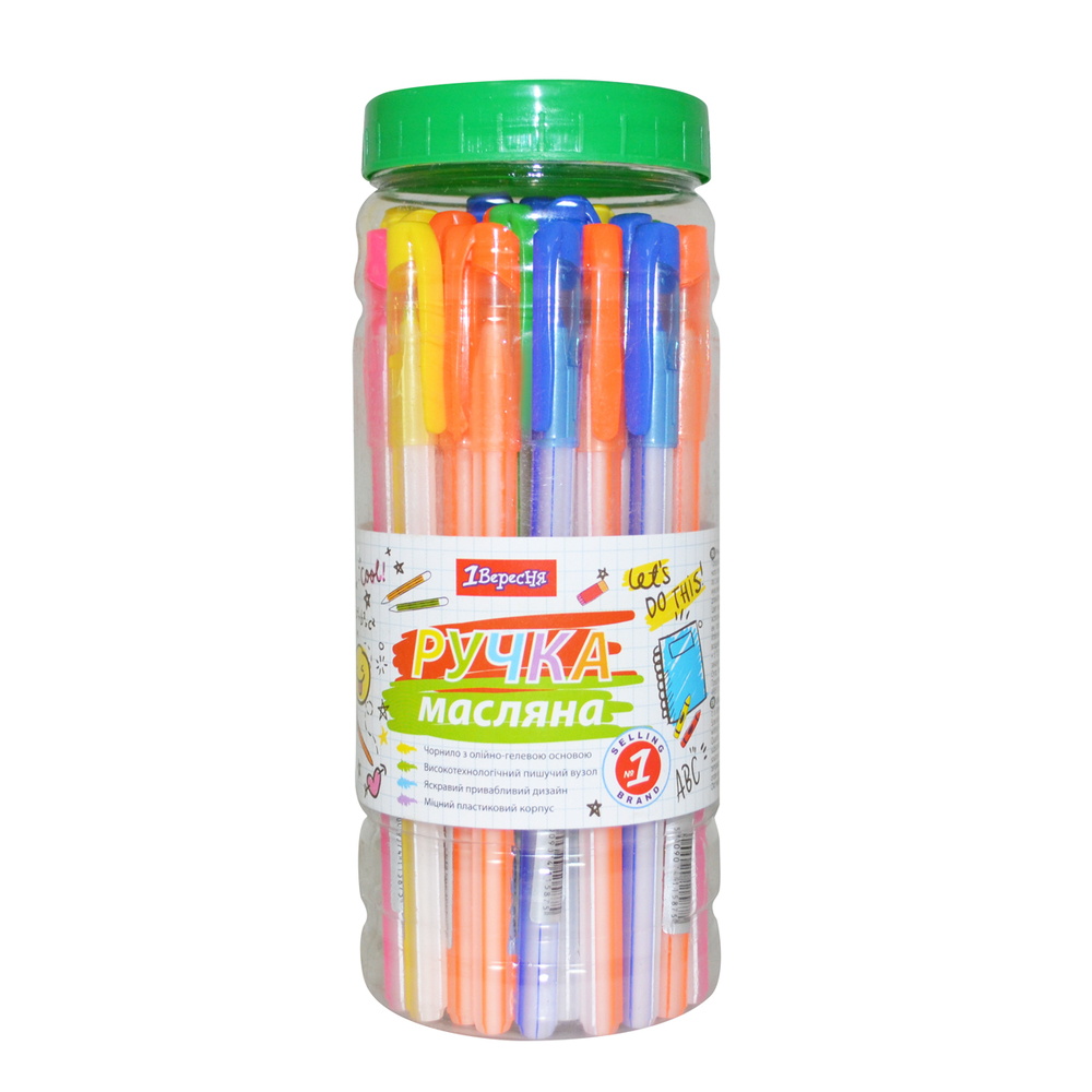 Ручка кулькова 1 Вересня Candy 0,6 мм синя 411587. Фото 2