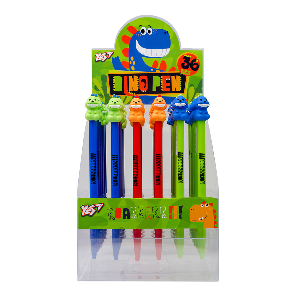 Ручка кулькова YES Dino Pen 0,7 мм синя автоматична 411949