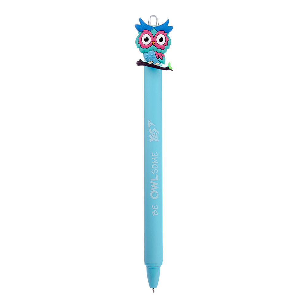 Ручка кулькова Yes Cute owl 0,7 мм синя автоматична 412007. Фото 3