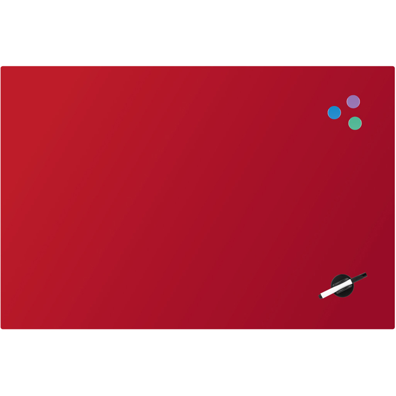 Дошка скляна магнітно-маркерна Axent 9615-06-А, 60х90 см, червона
