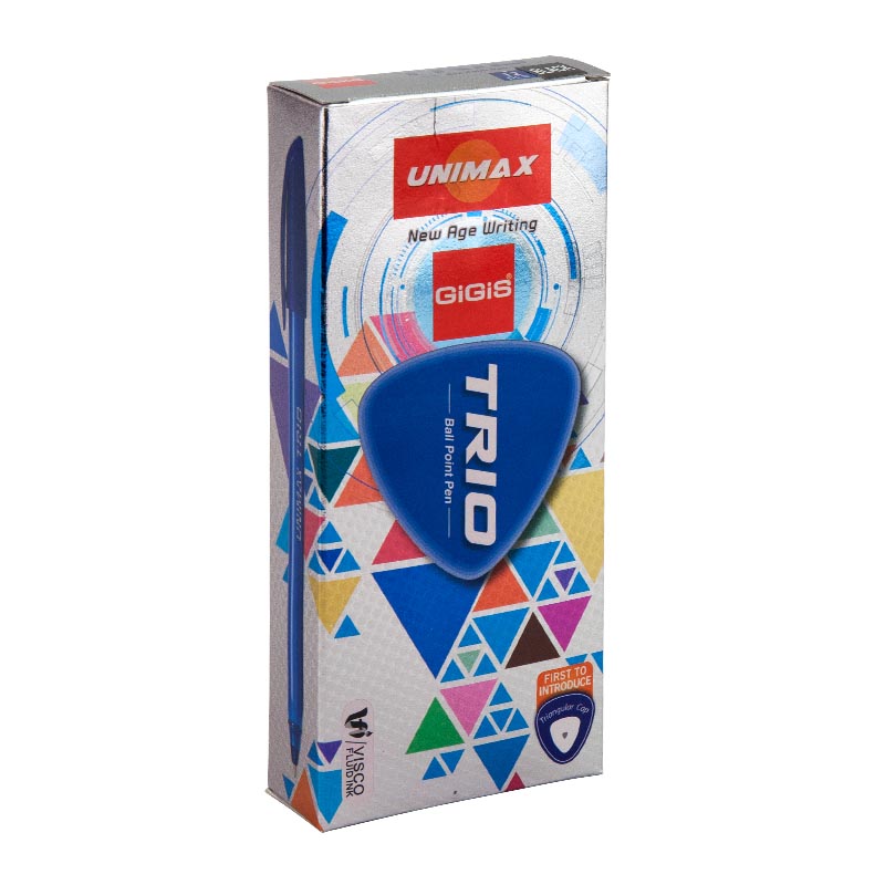 Ручка кулькова Unimax Trio, чорна UX-104-01. Фото 3