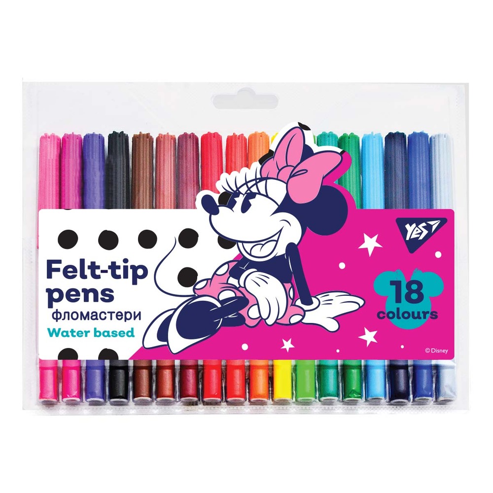Фломастери YES 18 кольорів Minnie Mouse 650493