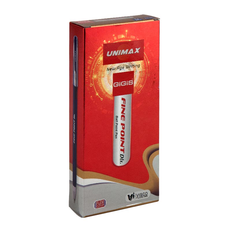Ручка кулькова Unimax Fine Point Dlx, синя UX-111-02. Фото 2