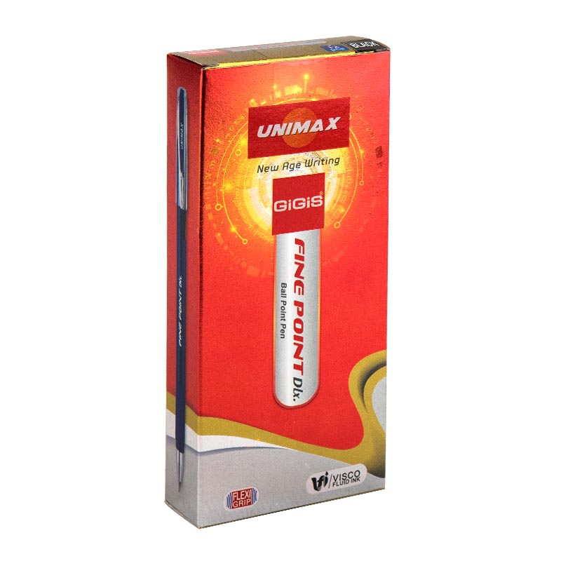 Ручка кулькова Unimax Fine Point Dlx, чорна UX-111-01. Фото 2