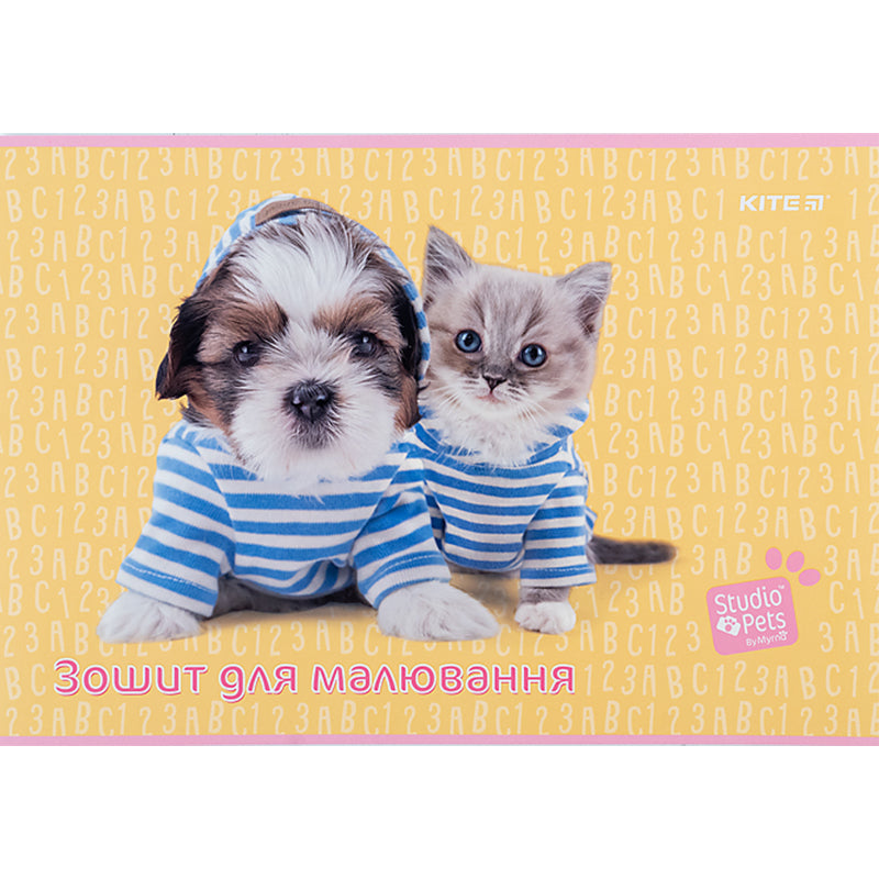 Альбом для малювання Kite Studio Pets SP24-241, 12 аркушів. Фото 5