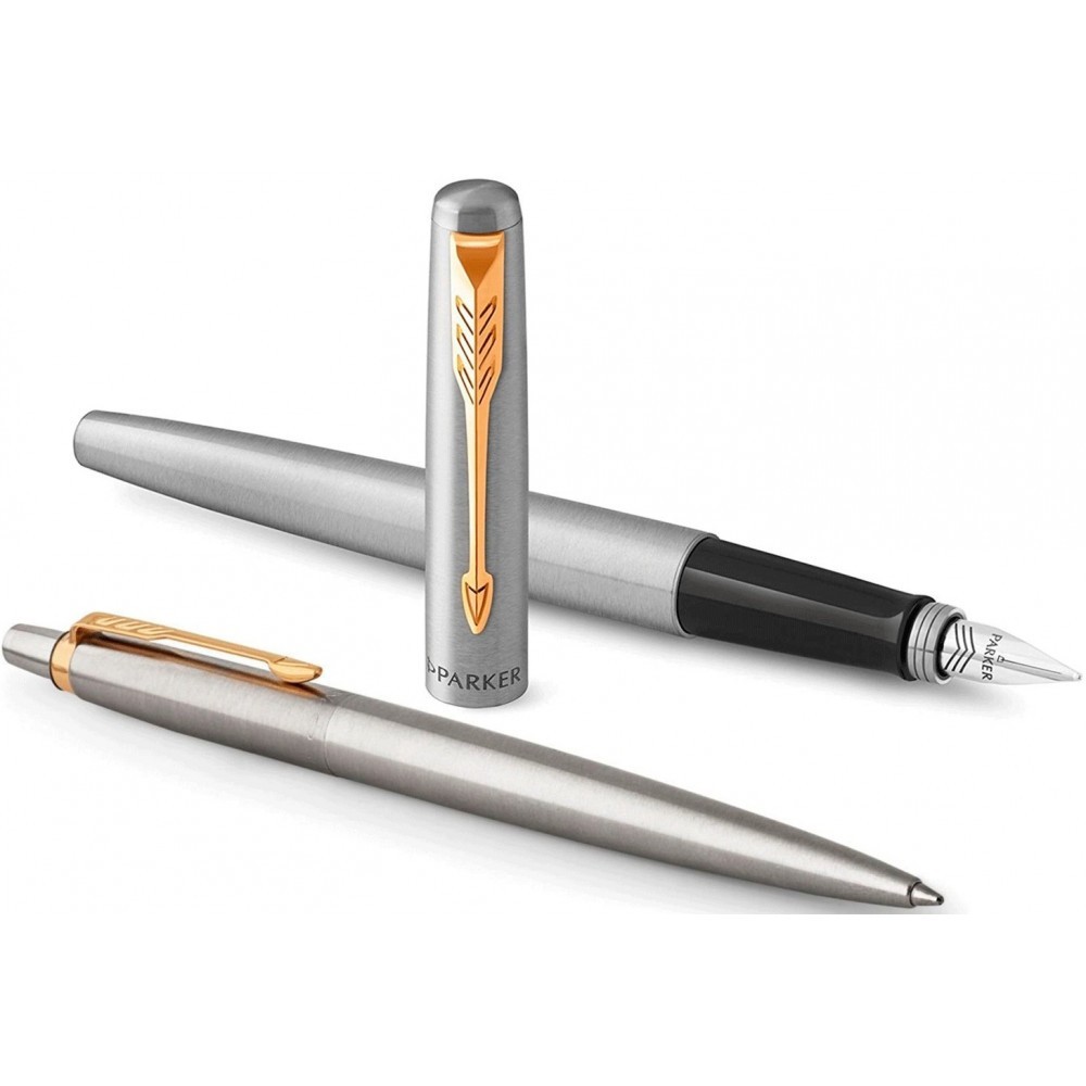 Набір Parker Jotter сталь з поз. перо+кул. в подар. уп.. Фото 2