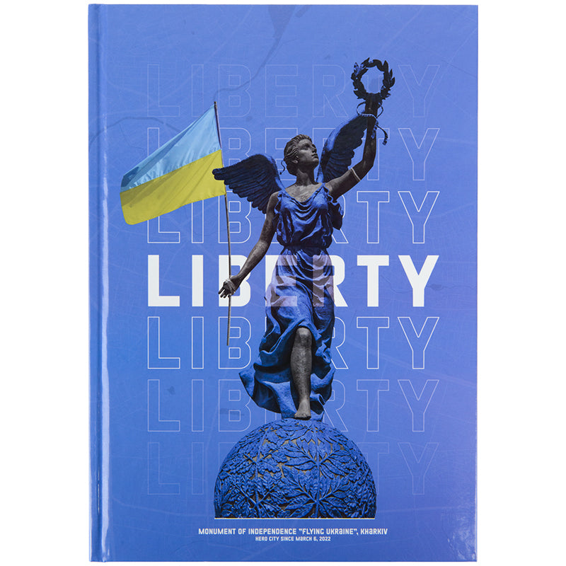 Книга записна Axent Liberty А4, 96 аркушів, клітинка, синя 8422-551-A