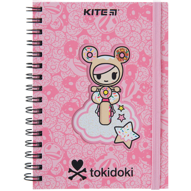 Блокнот на спіралі Kite tokidoki TK23-229, А6, 80 аркушів, клітинка
