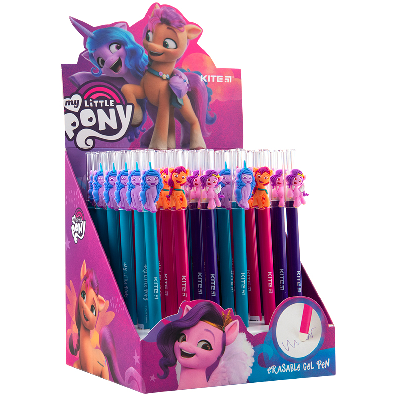 Ручка гелева пиши-стирай Kite My Little Pony LP22-352, синя