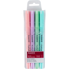Маркер Axent Highlighter Pastel 2533-40-A,2-4 мм, клиноподібний, набір