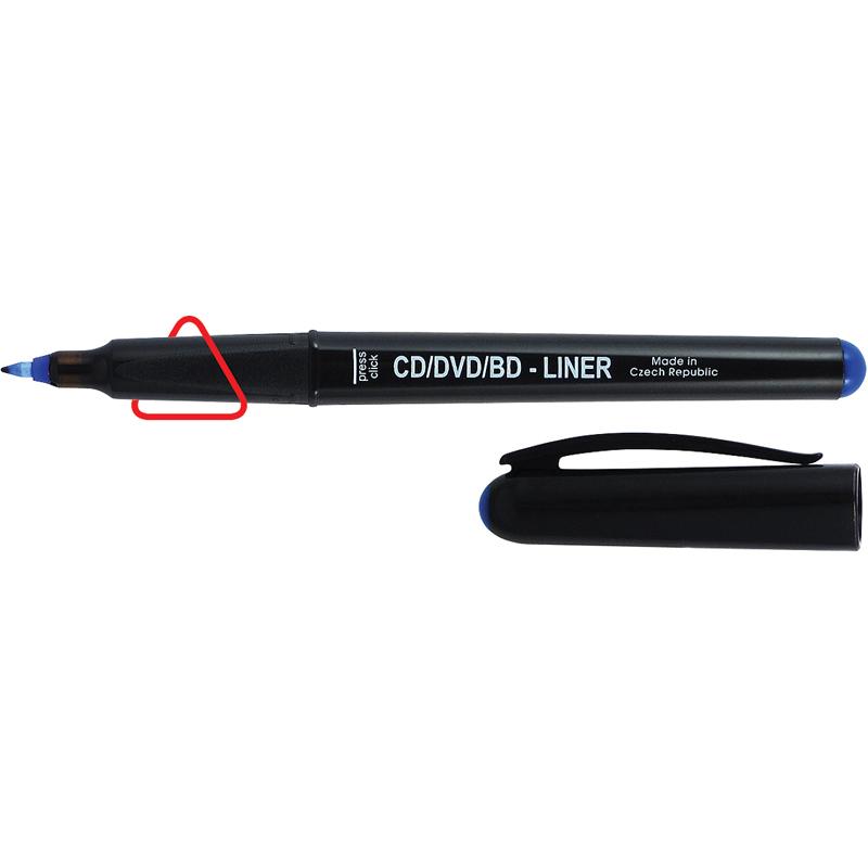 Маркер Centropen CD-Liner ergoline, 0,6 мм синій 4616/03
