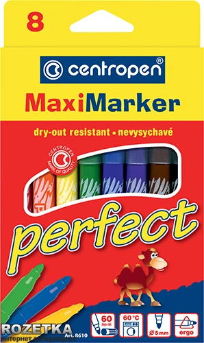 Фломастери Centropen Perfect Maxi набір 8 шт 8610/08