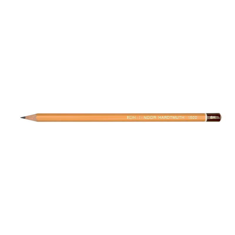 Олівець графітний 1500 Koh-i-Noor 8H шестигранний 1500.8H