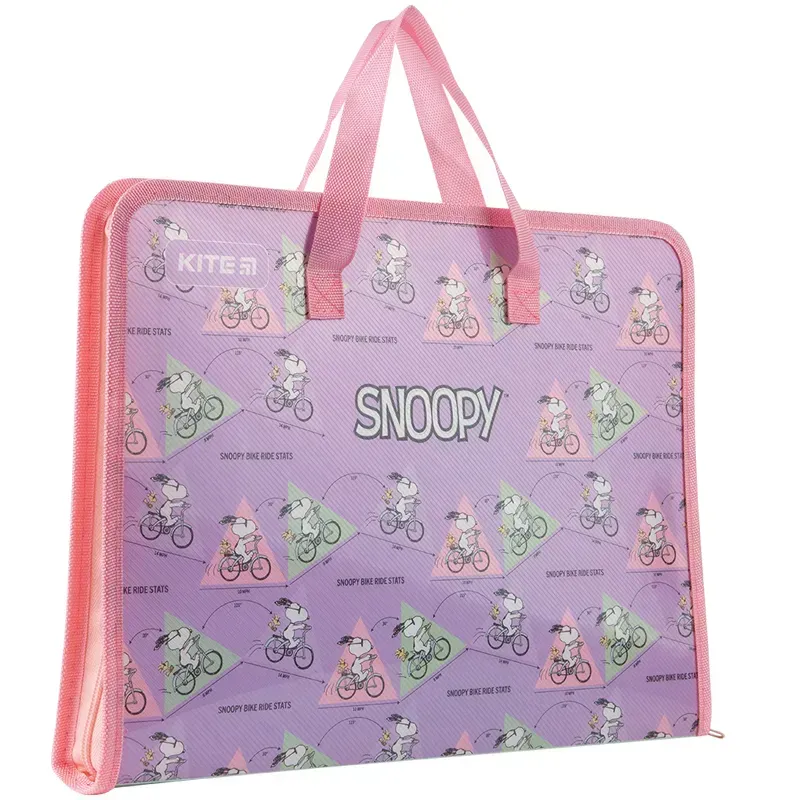 Папка-портфель на блискавці Kite Snoopy SN22-202, 1 відділення, A4. Фото 2