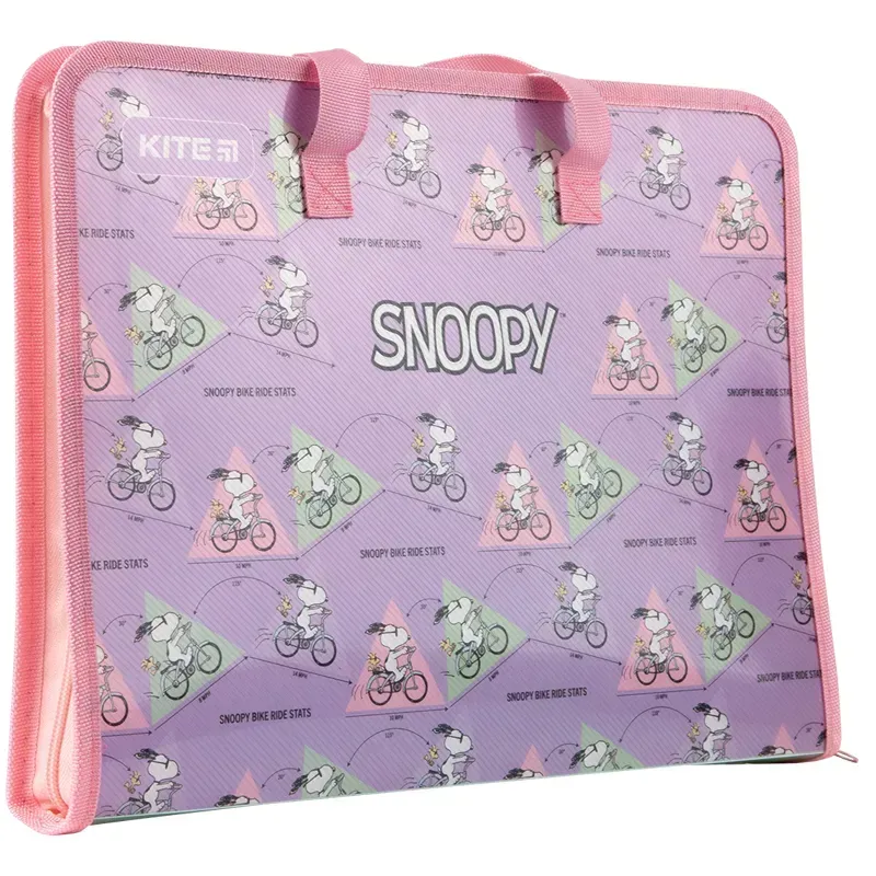 Папка-портфель на блискавці Kite Snoopy SN22-202, 1 відділення, A4. Фото 3