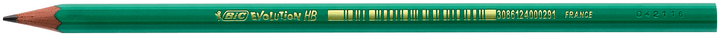 Олівець чорнографітний шестикутний BIC Evolution 650 HB Зелений (12). Фото 2