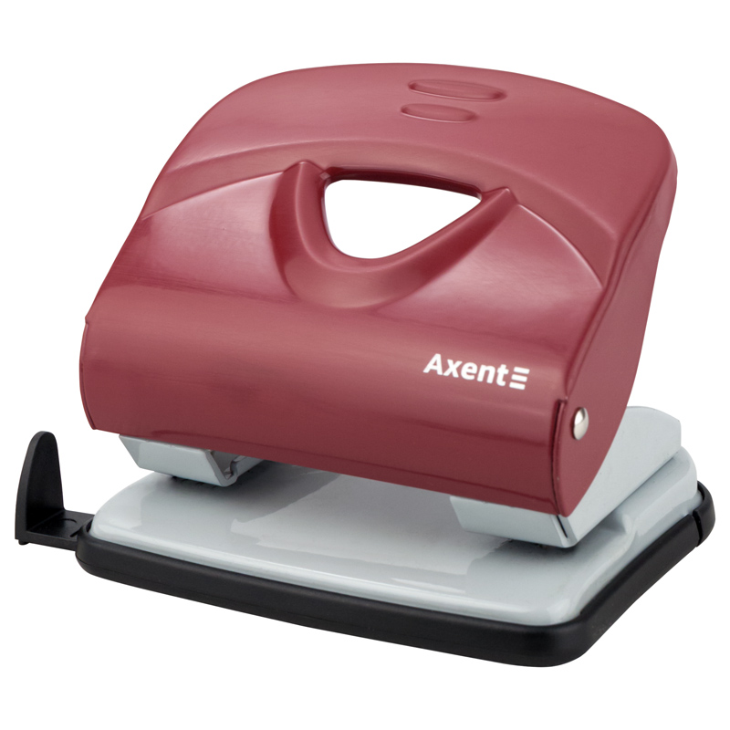 Діркопробивач для паперу Axent Exact-2 металевий, 30 аркушів, червоний 3930-06-A