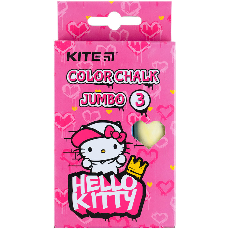 Крейда кольорова Kite Jumbo Hello Kitty 3 кольори HK21-077