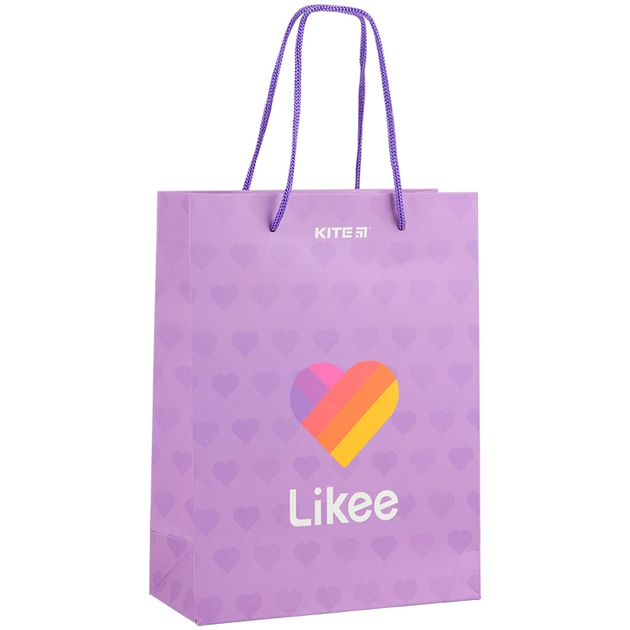 Пакет паперовий подарунковий Kite Likee LK22-265K, 18х24 см