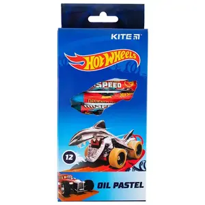 Пастель масляна Kite Hot Wheels HW21-071, 12 кольорів