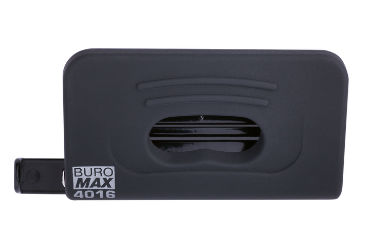 Діркопробивач Buromax пластиковий RUBBER TOUCH до 10 аркушів, чорний BM.4016-01. Фото 3