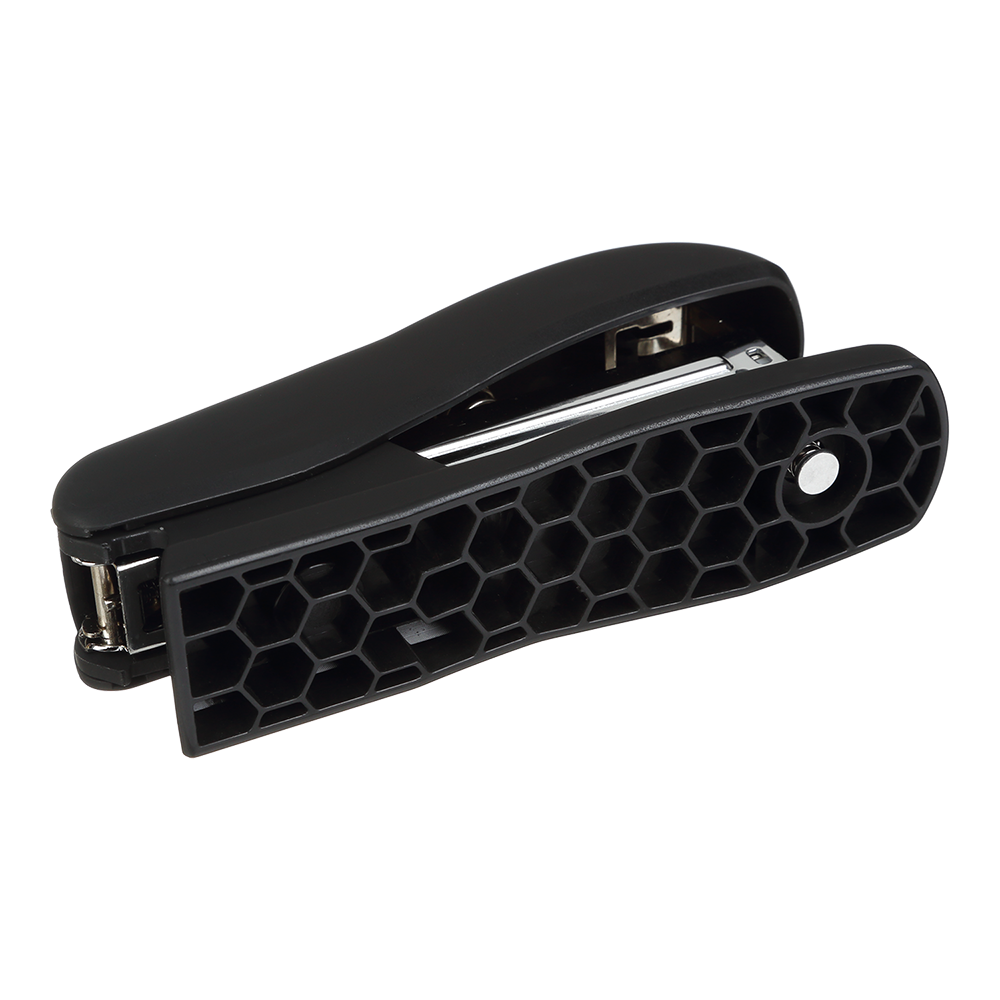 Степлер Buromax BM.4202-01 пластиковий RUBBER TOUCH 20 аркушів чорний	. Фото 4