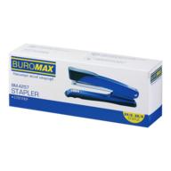 Степлер Buromax BM.4257-01 металевий  30 аркушів чорний	. Фото 5