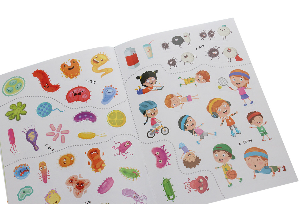 Перші розвивальні наліпки. Бактерії. 48 наліпок. Фото 4