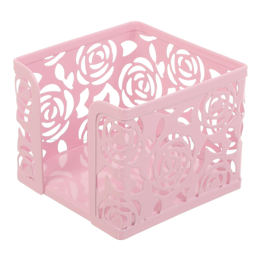 Бокс для паперу металевий Buromax Rose Pastel рожевий BM.6217-10